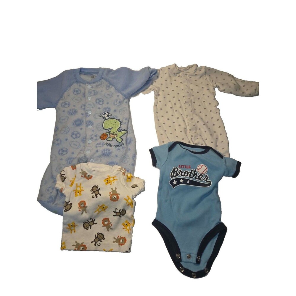 Newborn Baby Boy Lot Of 4 Pieces Of Clothing Including Carter’s